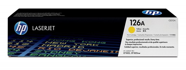 Original HP Toner 126A CE312A für LaserJet Pro CP1021 CP1025 CP1028 B-Ware