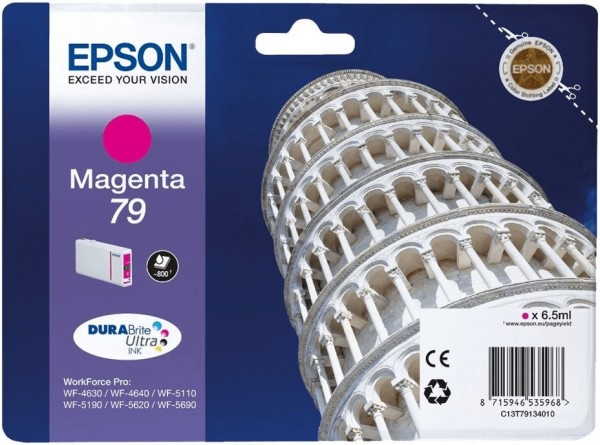 Original Epson Tinten Patrone 79 magenta für WorkForce 4630 5110 5190 5690
