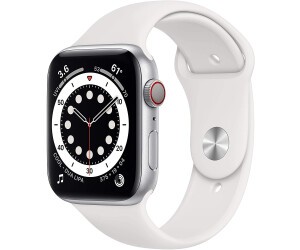 58658_Apple_Watch_Series_6_44mm_Silver_/_White_Sportarmband_GPS_exzellenter_Zustand