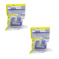 2x Original Epson Tinten Patrone T0334 gelb für Stylus Photo 950 960 Blister