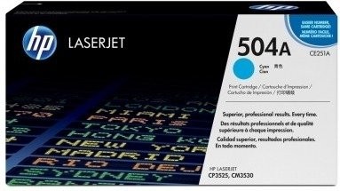 Original HP Toner 504A CE251A cyan für Color Laserjet CP3525 CM3530 B-Ware