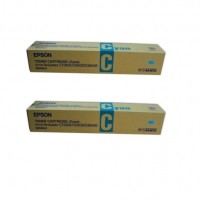 2x Original Epson Toner C13S050041 cyan für AcuLaser C8500 C8500PS