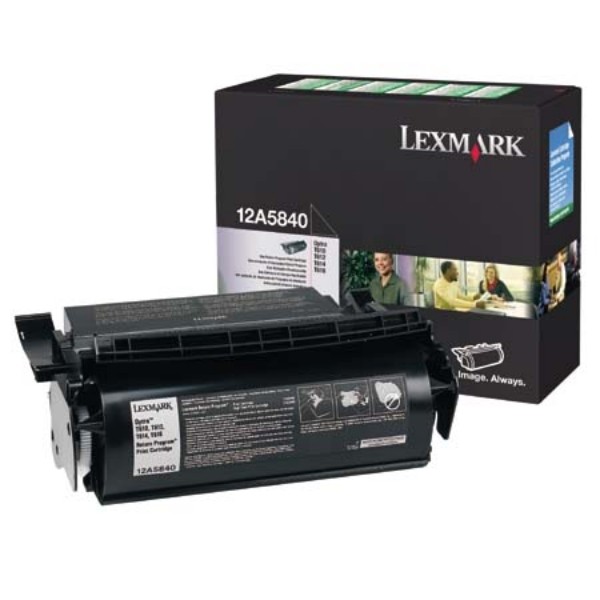 Original Lexmark Toner 12A5840 schwarz für Optra T610 T612 T614 T616 T710