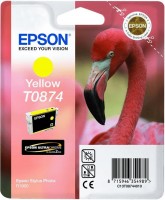 Original Epson Tinten Patrone T0874 gelb für Stylus Photo R 1900