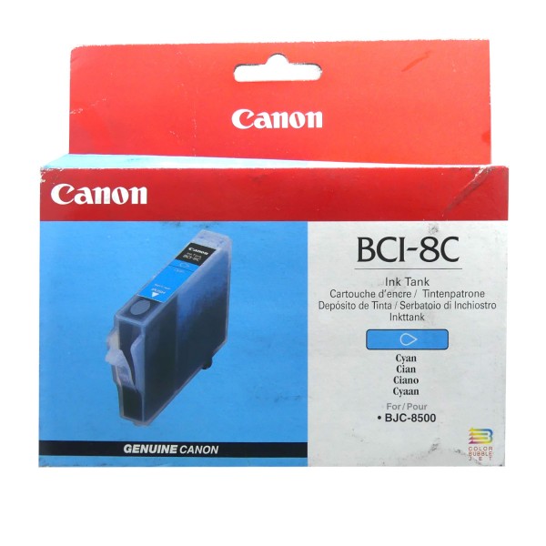 Original Canon Tinten Patrone BCI-8 cyan für Pixma 500 600 800 850 4200
