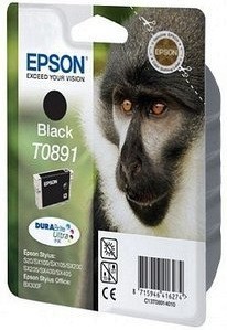Original Epson Tinten Patrone T0891 schwarz für Stylus 100 105 200 205 300 400 415