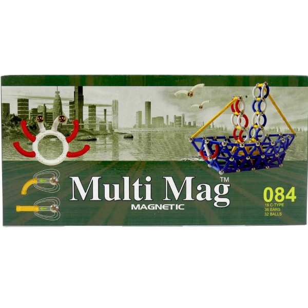 56179_Spiel_Multi_Mag_Magnetic_Magnetische_Bausteine_grün_Magnetspielzeug_Bauklötze_84_Teile_MLT-084_NEU_OVP