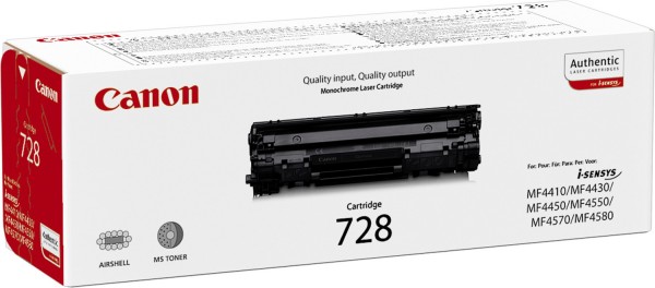 Original Canon Toner 3500B002 CRG 728 schwarz für FAX L150 L170 oV