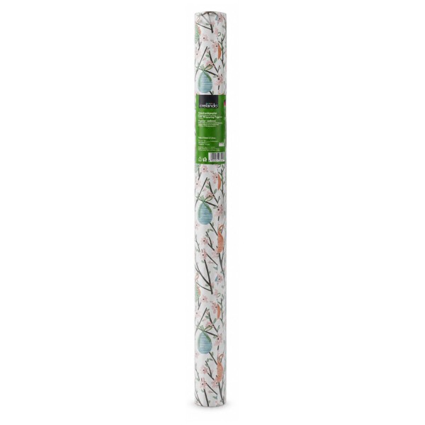 64467_5x_Crelando_Oster-Geschenkpapier_5_m_×_70_cm_–_Ostereier_&_Blüten_–_Recyclingpapier
