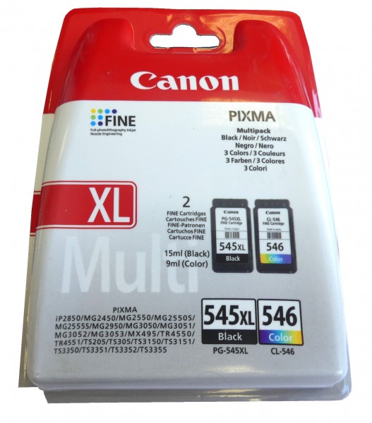 44587_Canon_PG-545XL/CL-546_Tinte_schwarz/farbig_Multipack_(8286B008)
