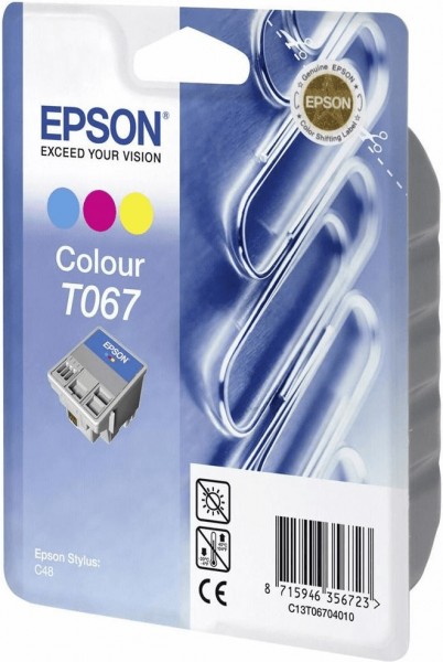 Original Epson Tinten Patrone T067 farbig für Stylus C48