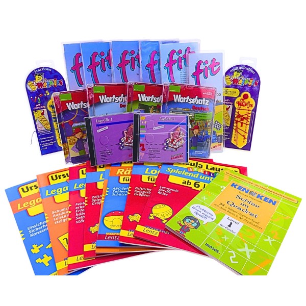 62265_Schulbox_für_die_erste_Klasse_-_verschiedene_Übungshefte_und_Lernspiele