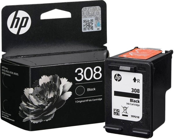 61822_Original_HP_308_Tinte_Patrone_schwarz_für_Envy_6110_6120_6122_6130_6132_6520_6530_6532e