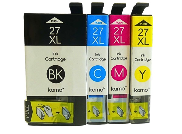 61889_4x_Kamo_27XL_kompatibel_mit_Epson_27XL_WorkForce_3620_3640_7110_7610_7720