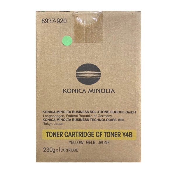 Original Konica Minolta Toner CF Y4B (8937-920) gelb für CF 2002