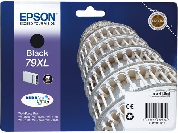 Original Epson Tinte Patrone 79XL für WF 4630 4640 5110 5190 5620 5690