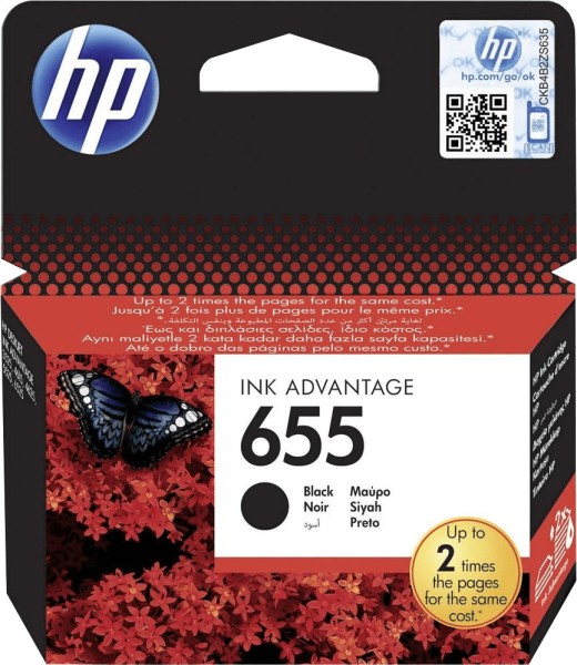 46255_Original_HP_Tinte_Patrone_655_schwarz_für_DeskJet_Ink_Advantage_3525_4615_5525_MHD