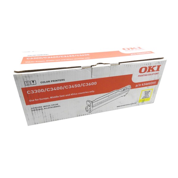 45268_Original_OKI_Trommel_43460205_gelb_für_C_3300_3400_3450_3600_B-Ware