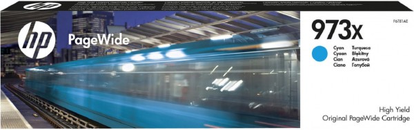Original HP 973X Tinte Patrone cyan für PageWide Pro 452 477 552 577 MHD