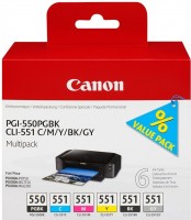 Canon PGI-550/CLI-551 (6496B005) Tintenpatronen Multipack