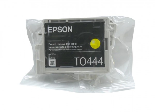 Original Epson Tinten Patrone T0444 gelb Stylus 64 66 84 3600 6400 Blister