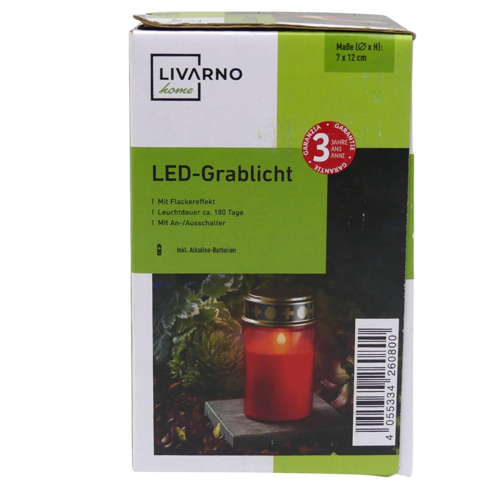 Livarno home LED-Grablicht mit Flackereffekt eBay Lampe | batteriebetreibern Laterne